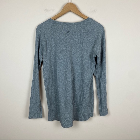 Lululemon Emerald Long Sleeve Heathered Medium Grey - Picture 6 of 8